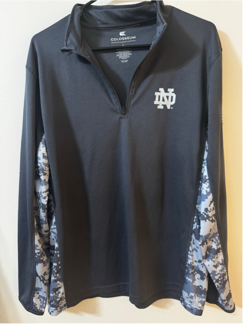 Notre Dame Fighting Irish Colosseum OHT Quarter-Zip – Men’s Large